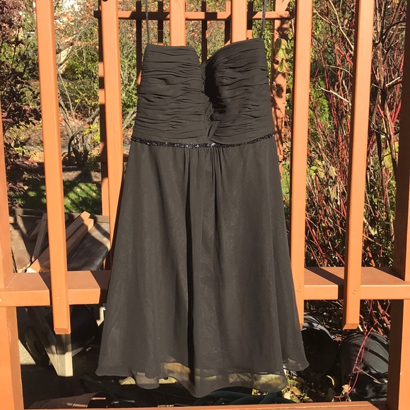 WHBM Strapless black dress - Picture 1 of 16